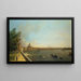 Londra La Tamigi dalla terrazza di Somerset House verso la città - Canaletto — quadro incorniciato alla parete