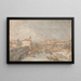 Padova, il fiume Bacchiglione e la Porta Portello - Canaletto — quadro incorniciato alla parete
