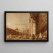 Piazza San Marco dal angolo sud-ovest con le Procuratie Nuove a destra - Canaletto — quadro incorniciato alla parete