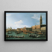 Ritorno del Bucintoro il giorno dell'Ascensione - Canaletto — quadro incorniciato alla parete