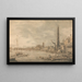 La città di Westminster da vicino alla porta d'acqua di York - Canaletto — quadro incorniciato alla parete