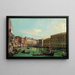 Le Grand Canal, Venezia, vista verso sud verso il ponte di Rialto - Canaletto — quadro incorniciato alla parete