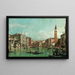 Le Grand Canal, Venezia, che guarda verso sud-est con il Campo della Carità a destra - Canaletto — quadro incorniciato alla parete
