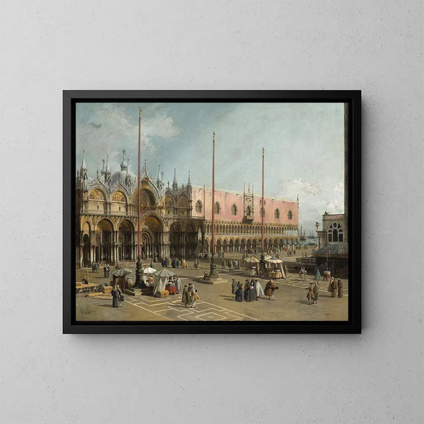 La place Saint-Marc, Venezia - Canaletto — quadro incorniciato alla parete