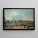 Venezia il Bacino di San Marco da San Giorgio Maggiore - Canaletto — quadro incorniciato alla parete