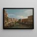 Venezia, il Grand Canal visto dal Ca' Da Mosto verso il ponte di Rialto - Canaletto — quadro incorniciato alla parete