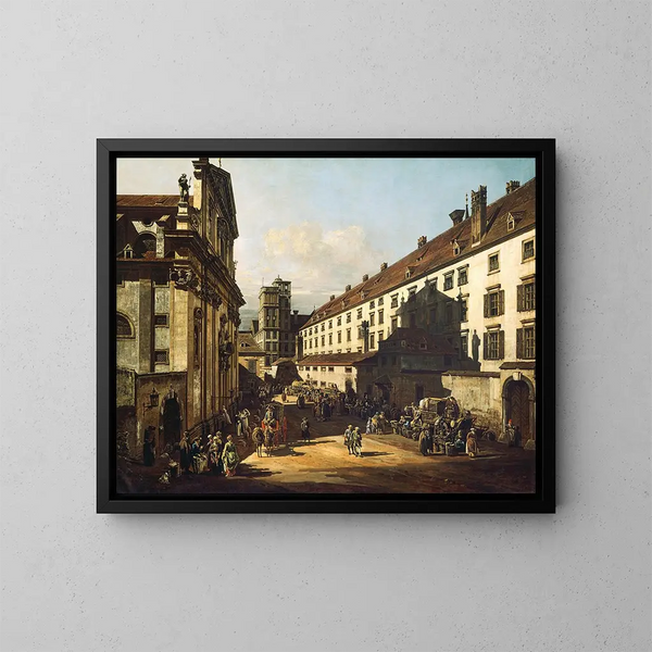 Chiesa domenicana di Vienna - Canaletto — quadro incorniciato alla parete