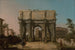 Vista dell'Arco di Costantino con il Colosseo - Canaletto — vista dell’opera