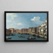Vista del Canale di Santa Chiara Venezia - Canaletto — quadro incorniciato alla parete