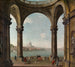 Caprice con San Paolo e il vecchio ponte di Londra - Antonio Joli — vista dell’opera
