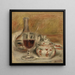 Carafe, bicchiere e zuccheriera - Pierre-Auguste Renoir — quadro incorniciato alla parete