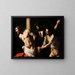 Cristo alla colonna - Caravaggio — quadro incorniciato alla parete