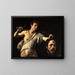 di Davide con la testa di Golia - Caravaggio — quadro incorniciato alla parete
