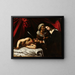 Judith decapitando Oloferne - Caravaggio — quadro incorniciato alla parete