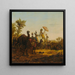 Carovana nel deserto - Jean-Baptiste Hilaire — quadro incorniciato alla parete
