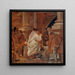 Cardinal benedicente dei mendicanti alle porte della chiesa - Wilhelm Marstrand — quadro incorniciato alla parete
