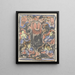 Motivo decorativo con due heraldici in cima - Carel Adolph Lion Cachet — quadro incorniciato alla parete