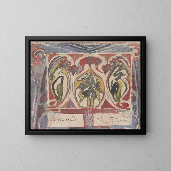 Conception décorative con due firme - Carel Adolph Lion Cachet — quadro incorniciato alla parete