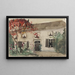 Casa con giardino e albero rosso - Carel Adolph Lion Cachet — quadro incorniciato alla parete