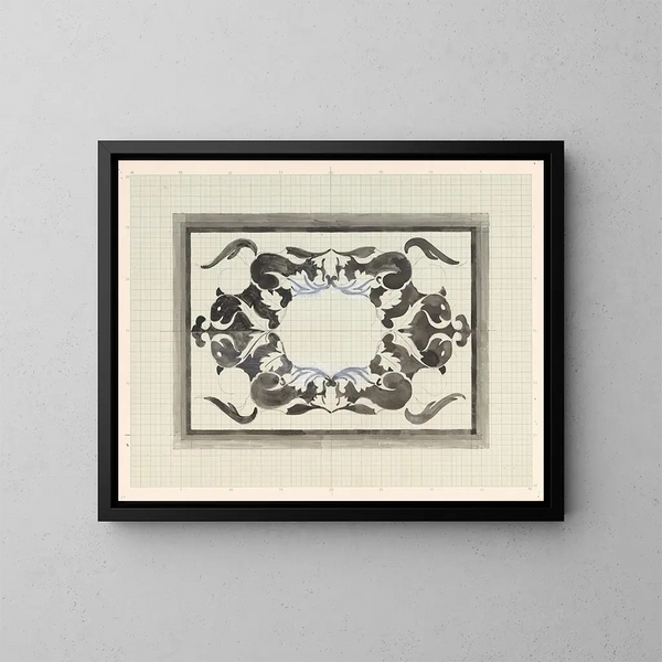 Design per l'ex-libris di Carel Lion Cachet - Carel Adolph Lion Cachet — quadro incorniciato alla parete