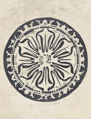 Carel Adolph Lion Cachet - Ontwerp voor een bord ter gelegenheid van het zilveren jubileum van koningin Wilhelmina.webp