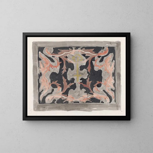 Design per un vestito - Carel Adolph Lion Cachet — quadro incorniciato alla parete