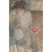 Donna seduta con un cappello piatto appoggiato sulla mano sinistra - Carel Adolph Lion Cachet — vista dell’opera