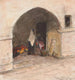 Scena di strada con donne vestite in stile orientale a Chioggia - Carel Nicolaas Storm van sGravesande — vista dell’opera