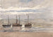 Bateaux da pesca sulla spiaggia di Katwijk con marea crescente - Carel Nicolaas Storm van 's Gravesande — vista dell’opera