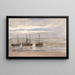 Bateaux da pesca sulla spiaggia di Katwijk con marea crescente - Carel Nicolaas Storm van 's Gravesande — quadro incorniciato alla parete