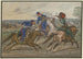 Combattimento di cavalieri tra cosacchi e francesi - Carl Adolph Heinrich Hess — vista dell’opera