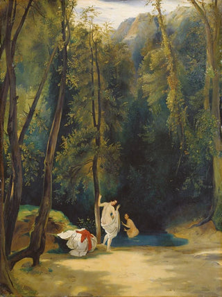 Carl Blechen - Women Bathing in the Park of Terni.webp