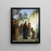 Il Cristo guarisce il cieco - Carl Bloch — quadro incorniciato alla parete