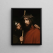 Il Cristo con un soldato beffardo - Carl Bloch — quadro incorniciato alla parete