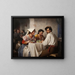 In una osteria romana - Carl Bloch — quadro incorniciato alla parete