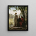Donna al pozzo - Carl Bloch — quadro incorniciato alla parete