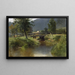 Ruisseau con Ponte - Carl Bolze — quadro incorniciato alla parete