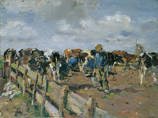Carl Fahringer - Melken der Khe.webp