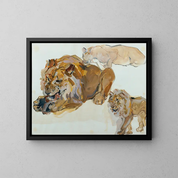Studio di animali di Schönbrunn - Carl Fahringer — quadro incorniciato alla parete