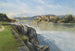 Rovine del castello sul bordo del fiume - Carl Franz Emanuel Haunold — vista dell’opera