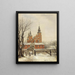 Rosenborg in inverno - Carl Frederik Aagaard — quadro incorniciato alla parete