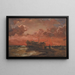 Scogliera sulla costa occidentale dello Jutland al tramonto - Carl Frederik Sørensen — quadro incorniciato alla parete