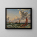 Parti della mare di Øresund con Kronborg - Carl Frederik Sørensen — quadro incorniciato alla parete