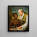 Ritratto doppio di Carl Bernhard Wadström 1746-1799 e del principe Peter Panah - Carl Frederik von Breda — quadro incorniciato alla parete