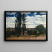 Paesaggio della Senna con pioppi - Carl Fredrik Hill — quadro incorniciato alla parete