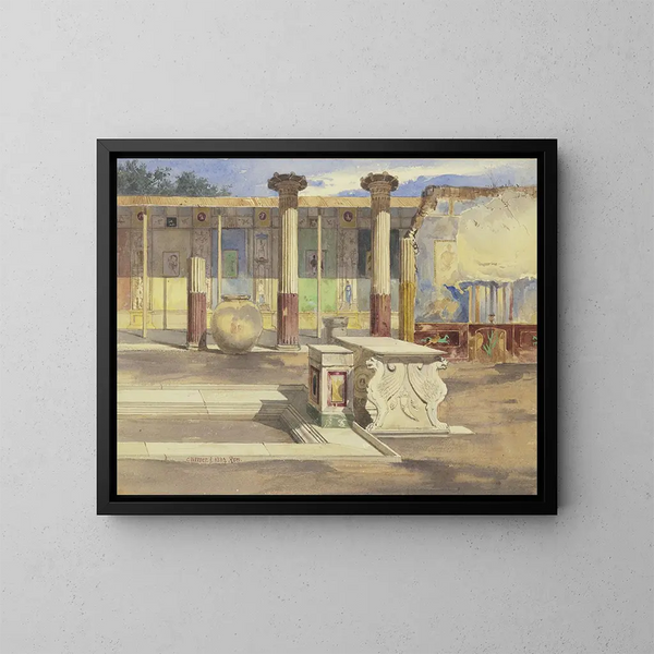 La maison de Méleagre à Pompéi - Carl Friedrich Heinrich Werner — quadro incorniciato alla parete