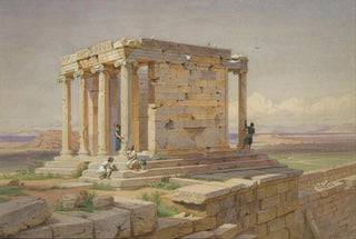 Carl Friedrich Heinrich Werner - The Temple of Athena Nike View from the NorthEast.webp