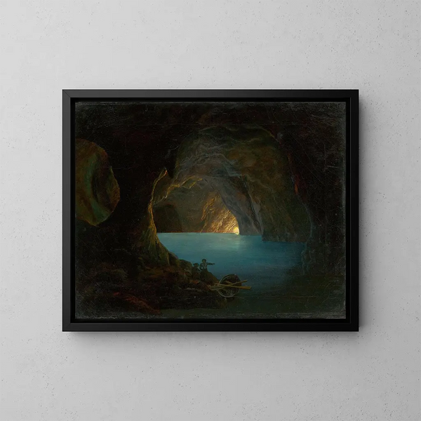 La Grotta Azzurra a Capri - Carl Friedrich Seiffert — quadro incorniciato alla parete