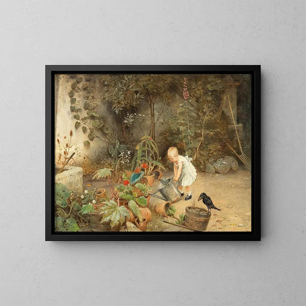Le Petit Jardinier - Carl Fröschl — quadro incorniciato alla parete
