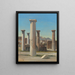 Le rovine di Pompei - Carl Georg Enslen — quadro incorniciato alla parete